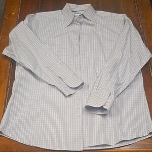 Charles Tyrwhitt Light Gray Checkered Dress Shirt